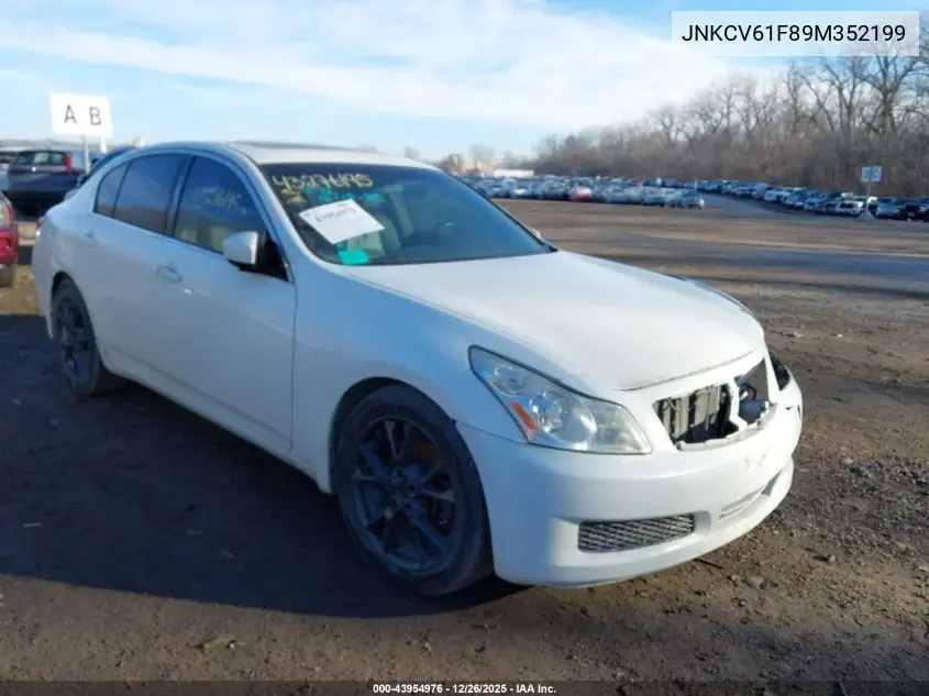 JNKCV61F89M352199 2009 Infiniti G37X