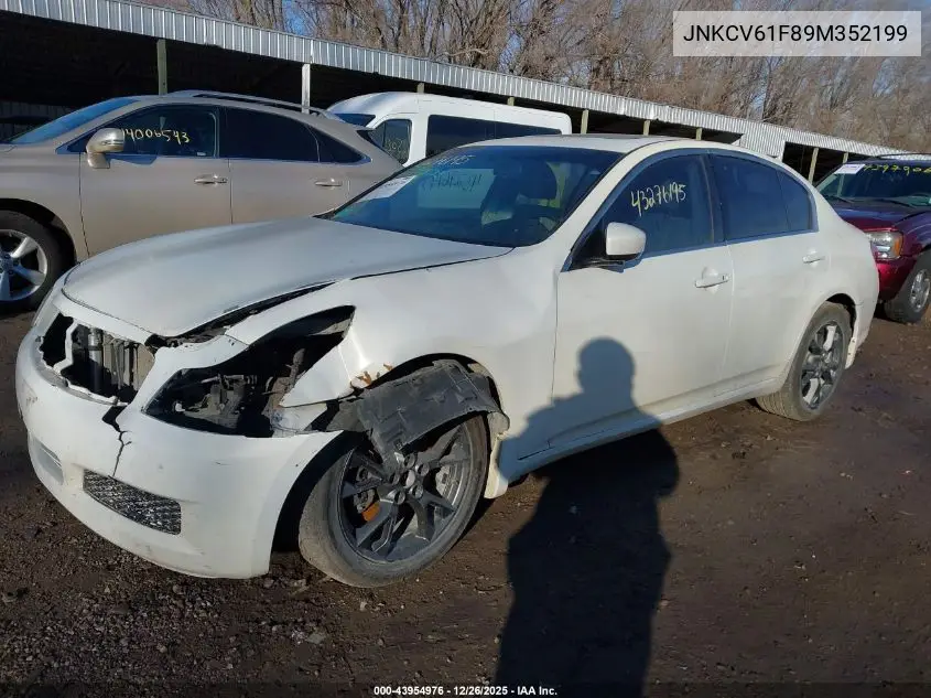 JNKCV61F89M352199 2009 Infiniti G37X