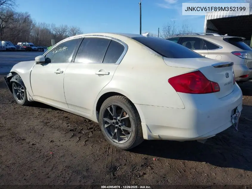 JNKCV61F89M352199 2009 Infiniti G37X