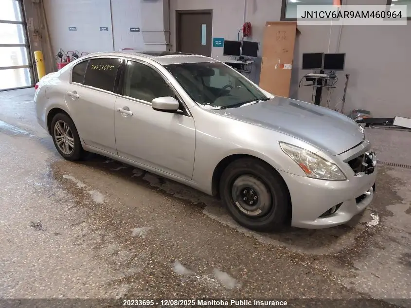 JN1CV6AR9AM460964 2010 Infiniti G37X