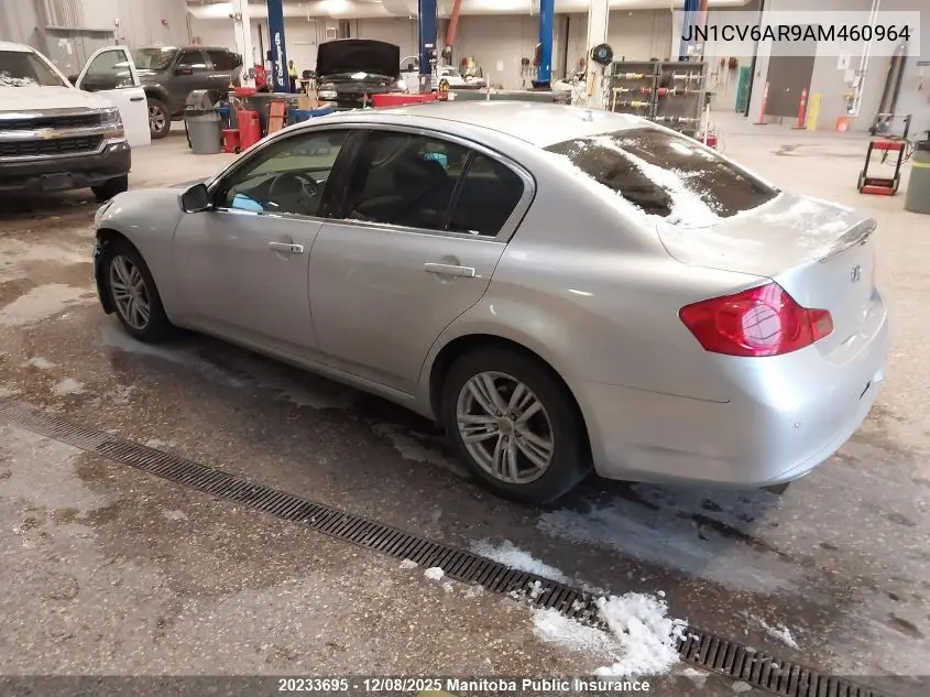JN1CV6AR9AM460964 2010 Infiniti G37X