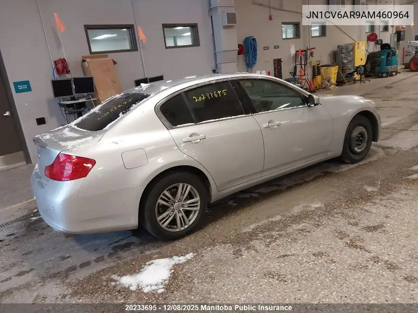 JN1CV6AR9AM460964 2010 Infiniti G37X