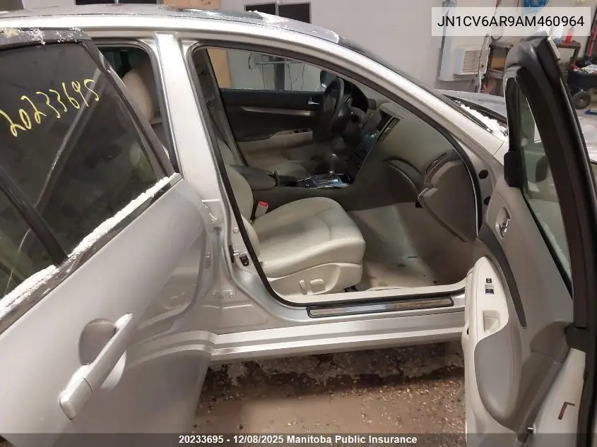 JN1CV6AR9AM460964 2010 Infiniti G37X