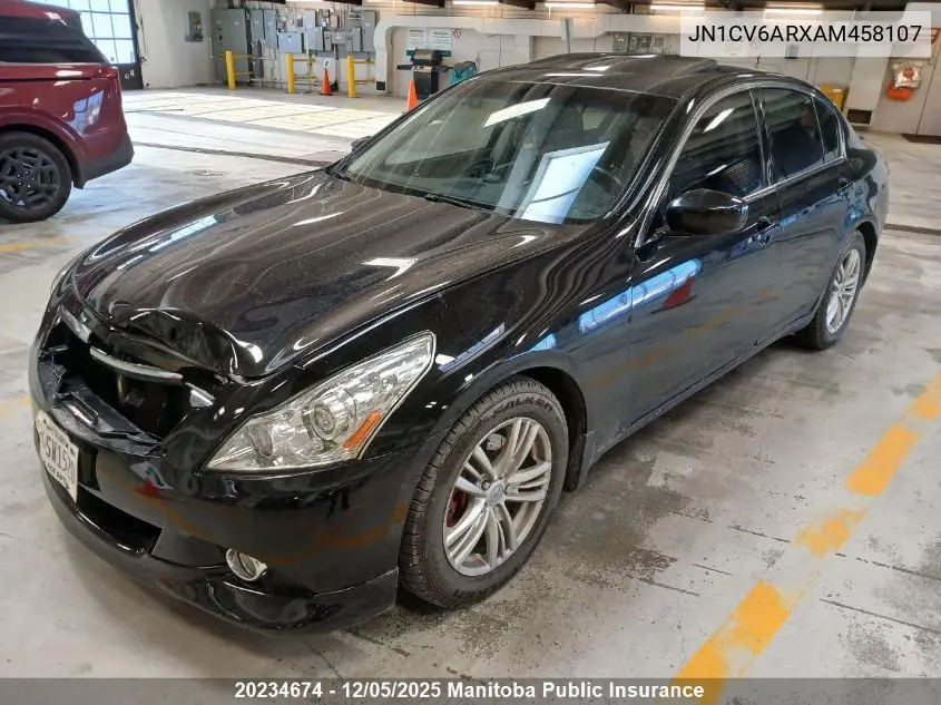 JN1CV6ARXAM458107 2010 Infiniti G37 X