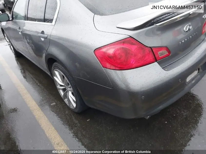 JN1CV6AR6AM457150 2010 Infiniti G37