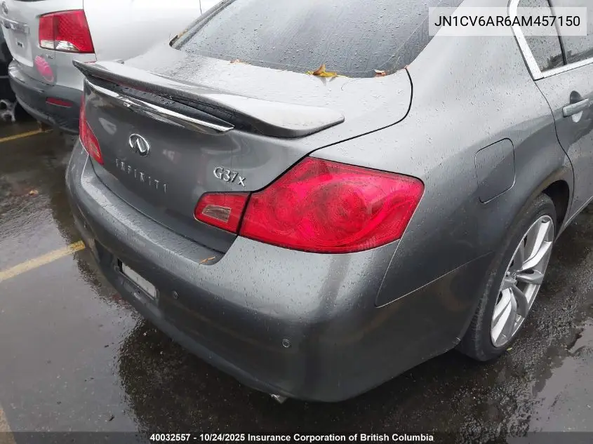 JN1CV6AR6AM457150 2010 Infiniti G37