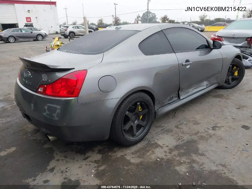 JN1CV6EK0BM215422 2011 Infiniti G37 Journey