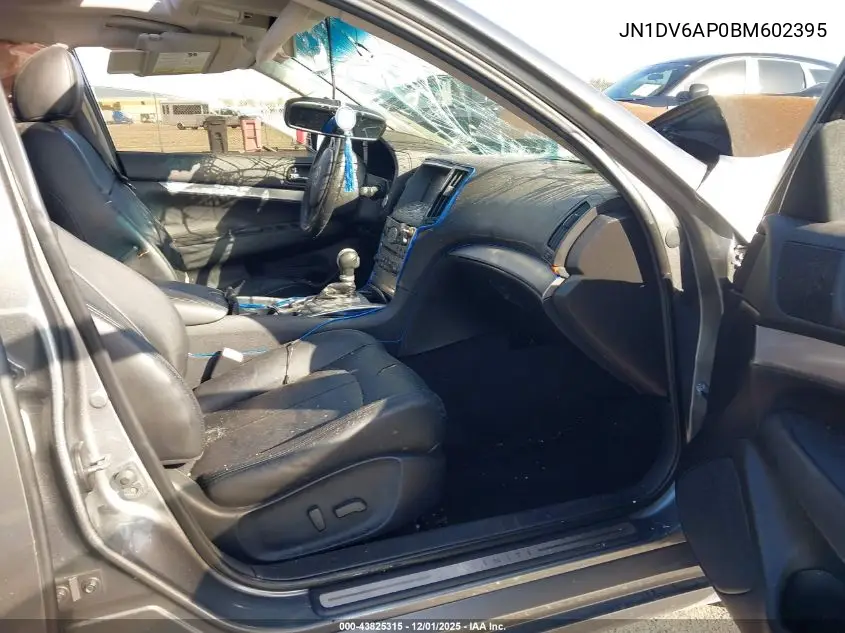 JN1DV6AP0BM602395 2011 Infiniti G25 Journey