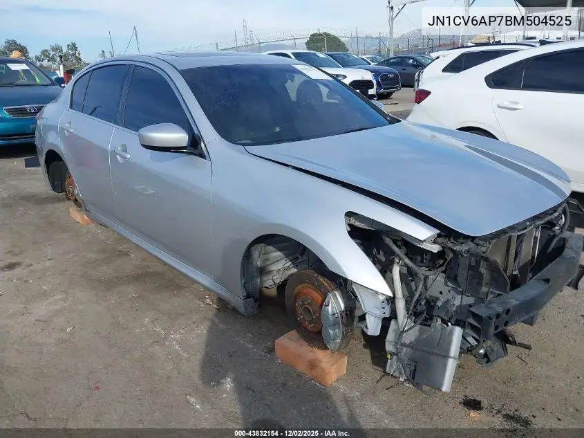JN1CV6AP7BM504525 2011 Infiniti G37 Journey