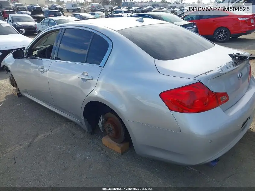 JN1CV6AP7BM504525 2011 Infiniti G37 Journey