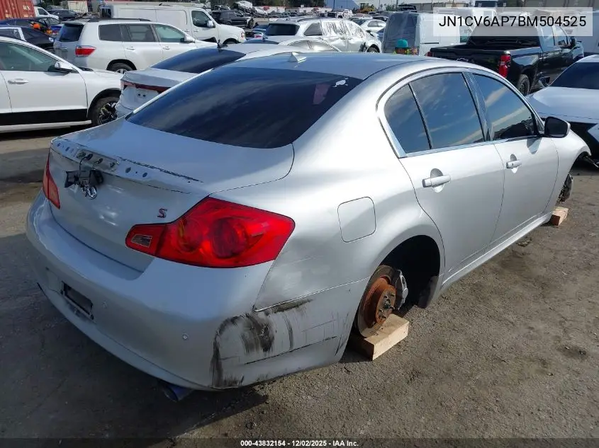 JN1CV6AP7BM504525 2011 Infiniti G37 Journey