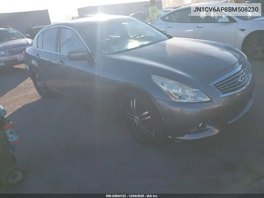 JN1CV6AP8BM508230 2011 Infiniti G37 Journey
