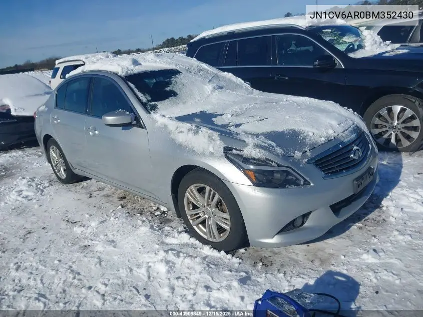 JN1CV6AR0BM352430 2011 Infiniti G37X