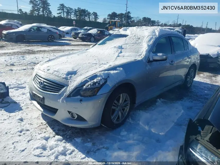 JN1CV6AR0BM352430 2011 Infiniti G37X