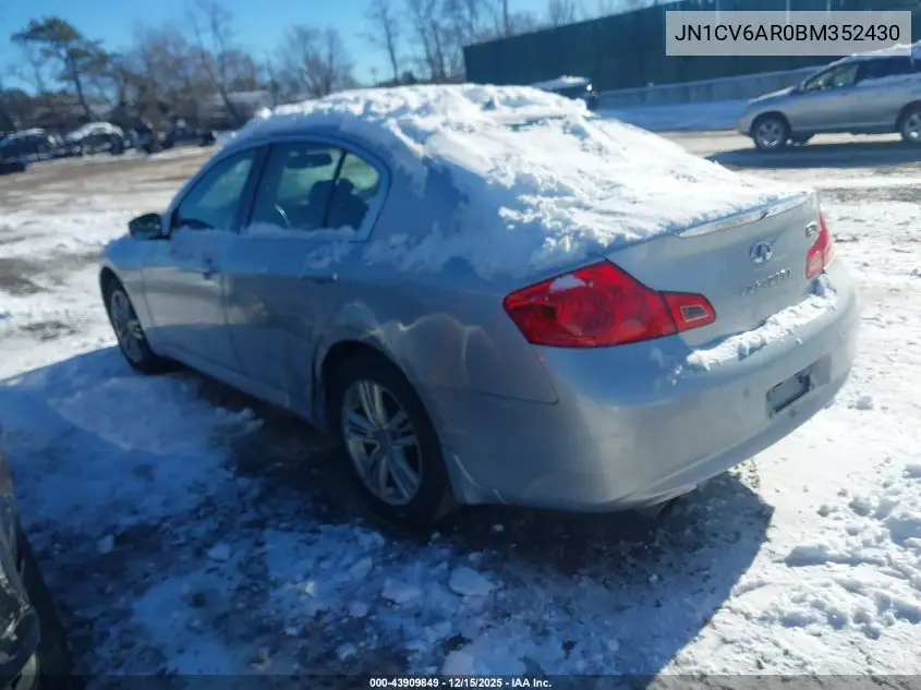 JN1CV6AR0BM352430 2011 Infiniti G37X