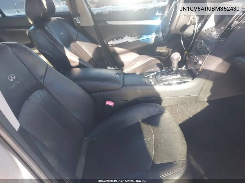 JN1CV6AR0BM352430 2011 Infiniti G37X