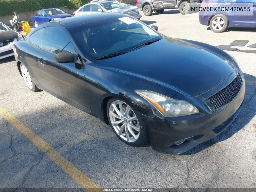 JN1CV6EK5CM420655 2012 Infiniti G37 Journey