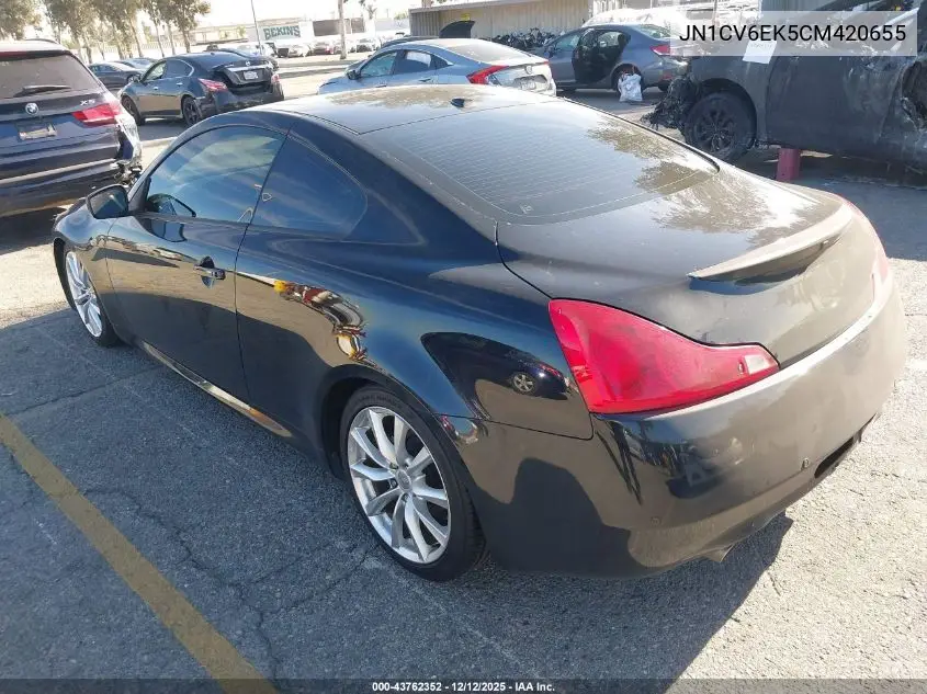 JN1CV6EK5CM420655 2012 Infiniti G37 Journey