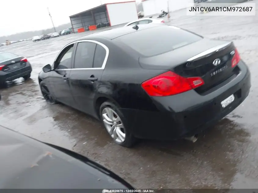 JN1CV6AR1CM972687 2012 Infiniti G37X