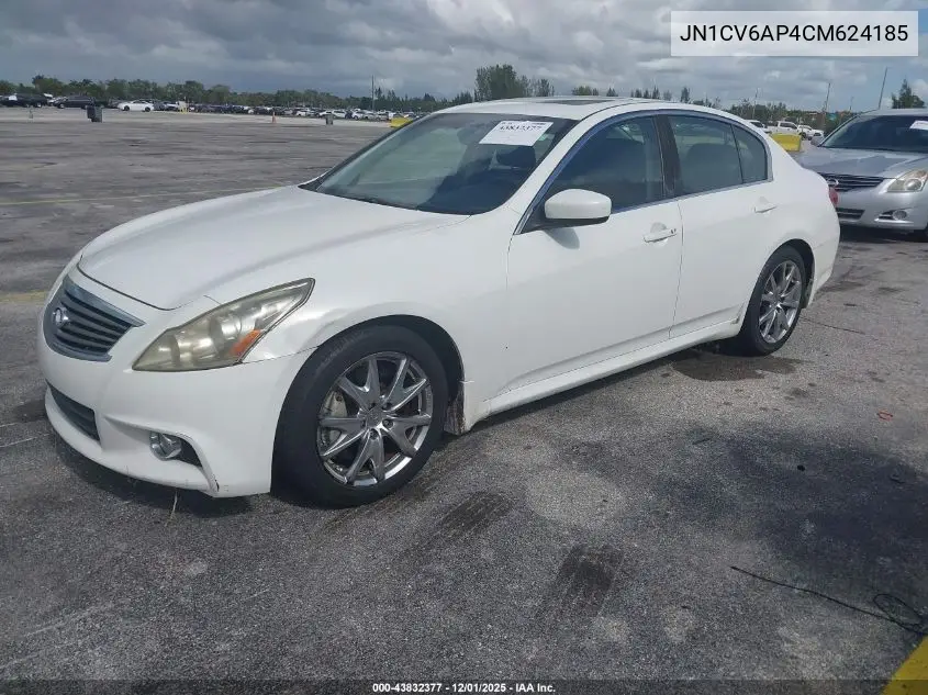 JN1CV6AP4CM624185 2012 Infiniti G37 Journey