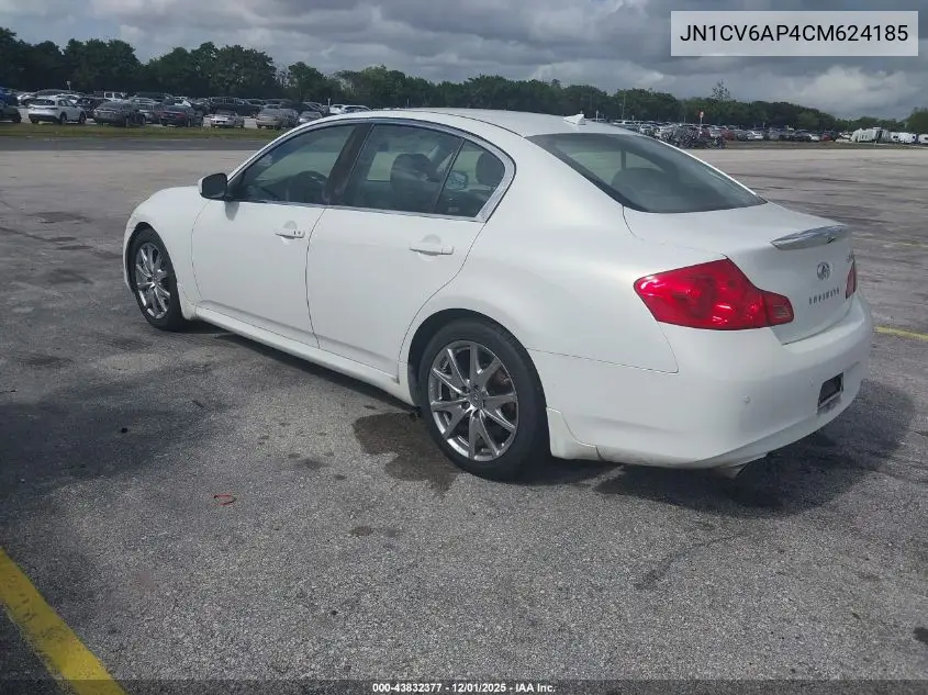 JN1CV6AP4CM624185 2012 Infiniti G37 Journey