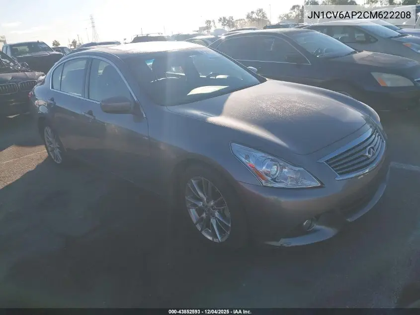 JN1CV6AP2CM622208 2012 Infiniti G37 Journey