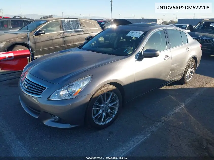JN1CV6AP2CM622208 2012 Infiniti G37 Journey