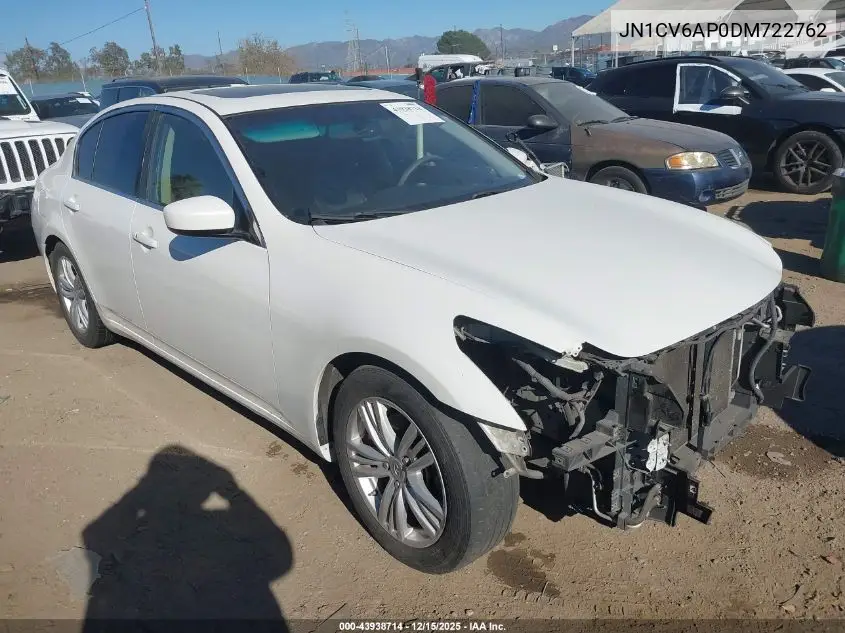 JN1CV6AP0DM722762 2013 Infiniti G37 Journey