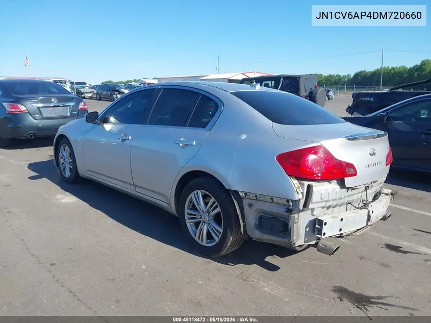 JN1CV6AP4DM720660 2013 Infiniti G37 Journey