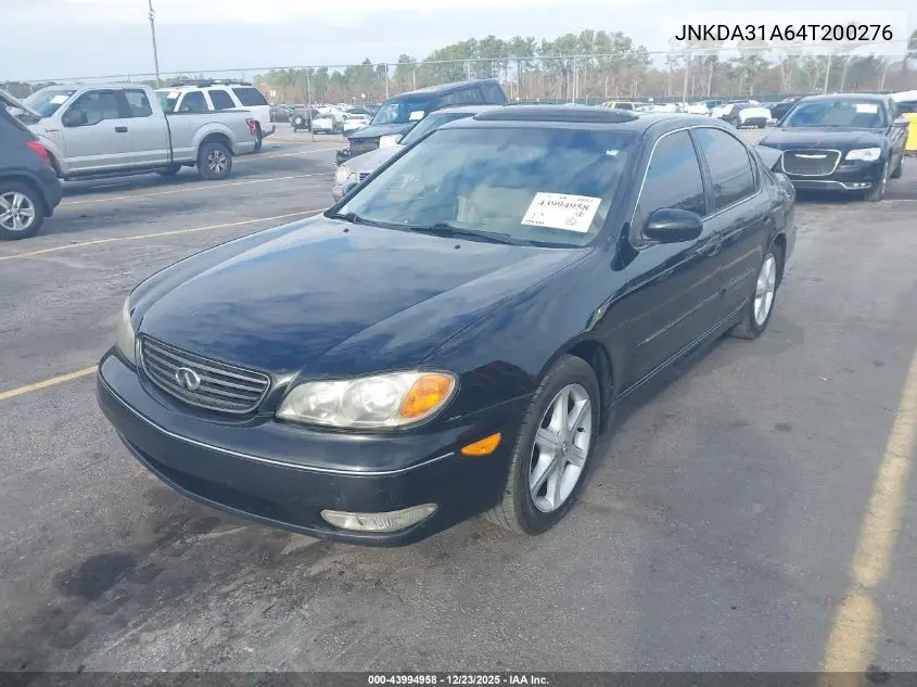 2004 Infiniti I35 Luxury VIN: JNKDA31A64T200276 Lot: 43994958