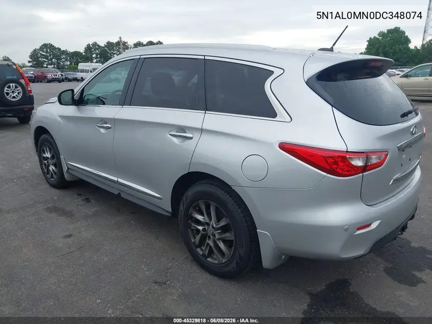 2013 Infiniti Jx35 VIN: 5N1AL0MN0DC348074 Lot: 45329818