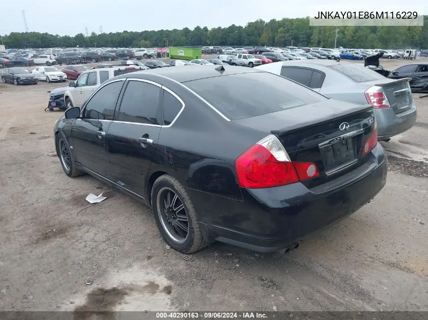 JNKAY01E86M116229 2006 Infiniti M35