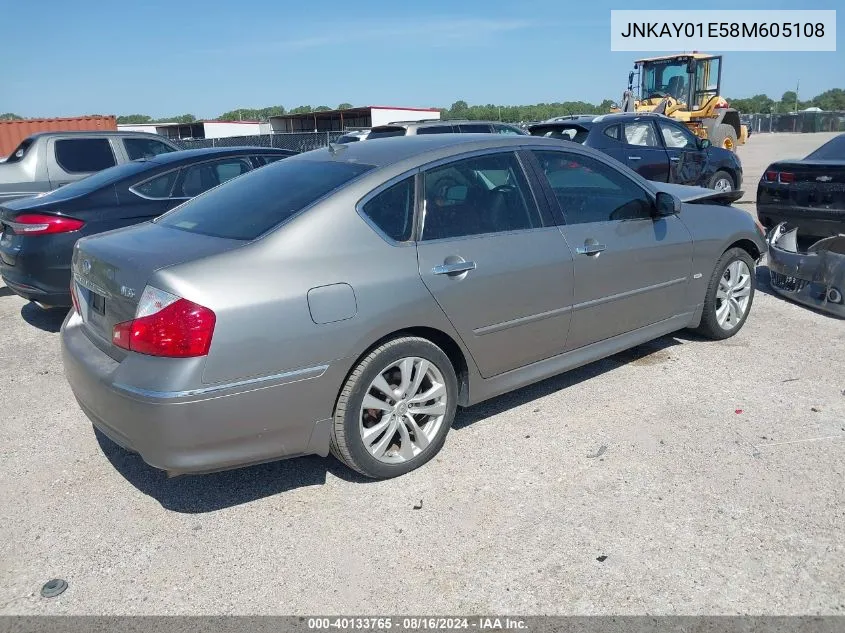 JNKAY01E58M605108 2008 Infiniti M35