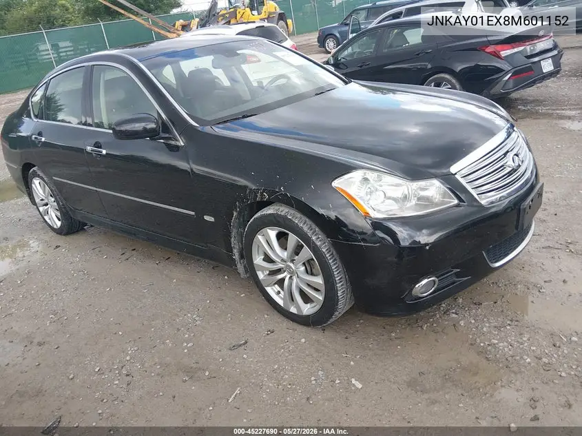 2008 Infiniti M35 VIN: JNKAY01EX8M601152 Lot: 45227690
