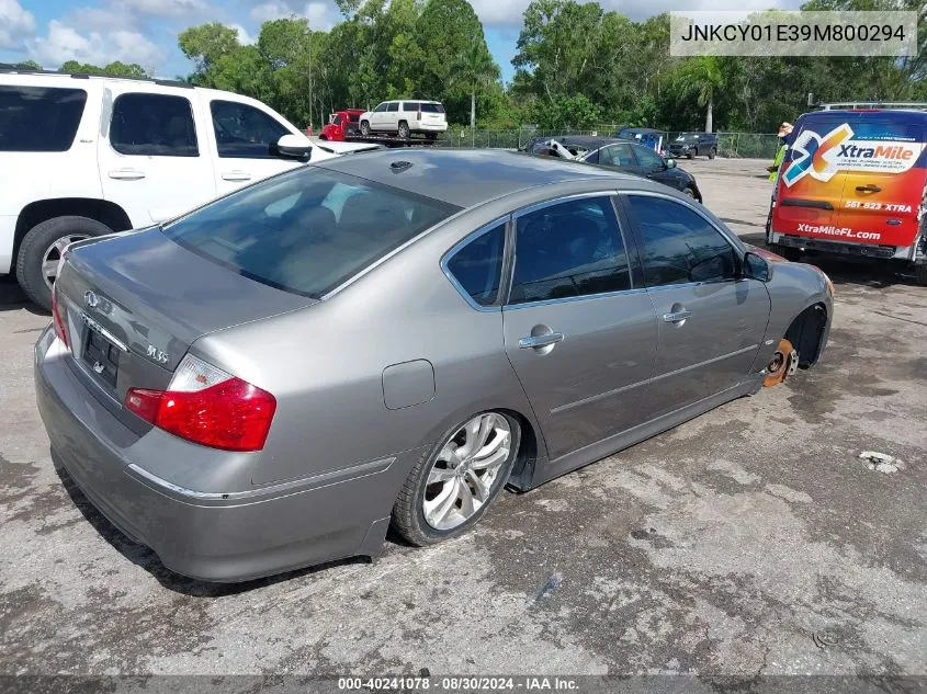 JNKCY01E39M800294 2009 Infiniti M35