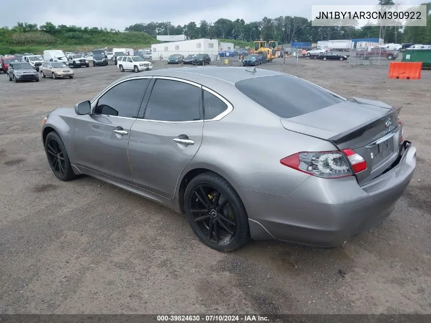 JN1BY1AR3CM390922 2012 Infiniti M37X