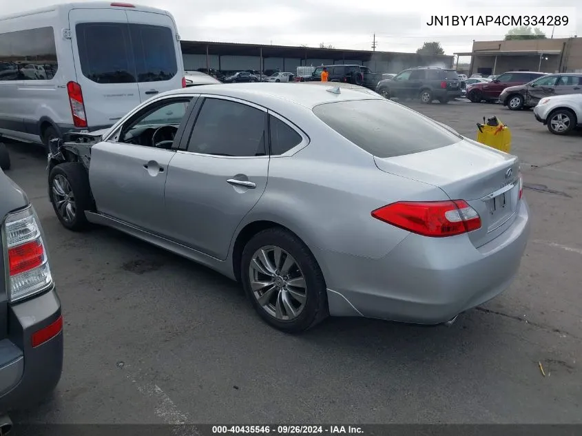 JN1BY1AP4CM334289 2012 Infiniti M37