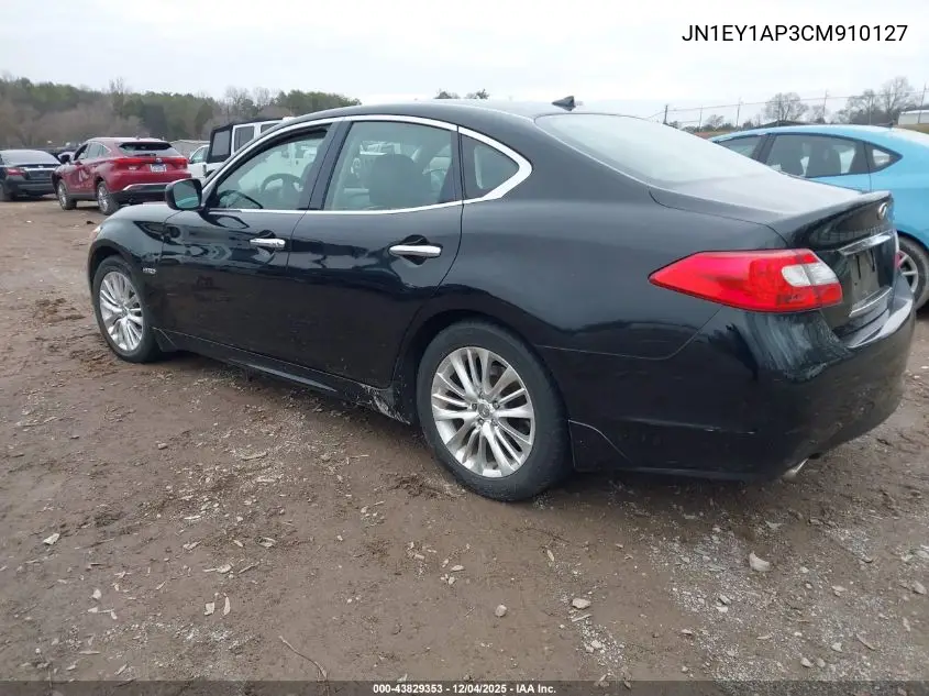 JN1EY1AP3CM910127 2012 Infiniti M35H