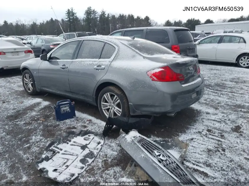 JN1CV6AR3FM650539 2015 Infiniti Q40