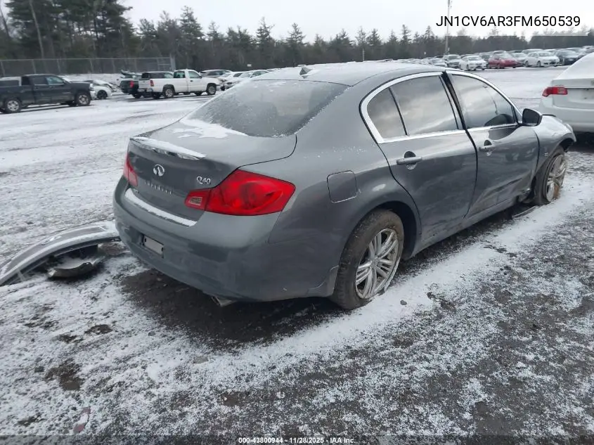 JN1CV6AR3FM650539 2015 Infiniti Q40