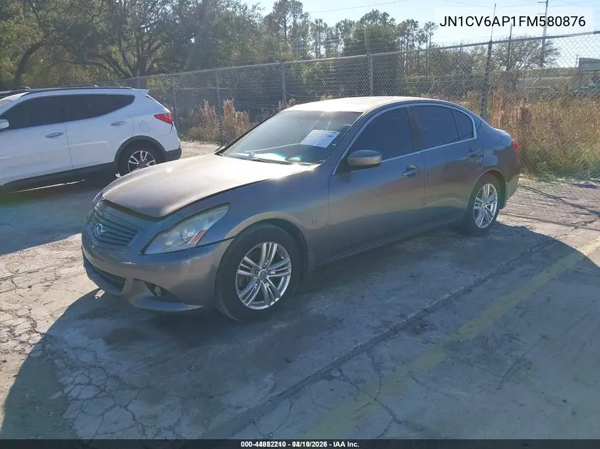 JN1CV6AP1FM580876 2015 Infiniti Q40