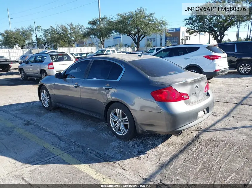 JN1CV6AP1FM580876 2015 Infiniti Q40