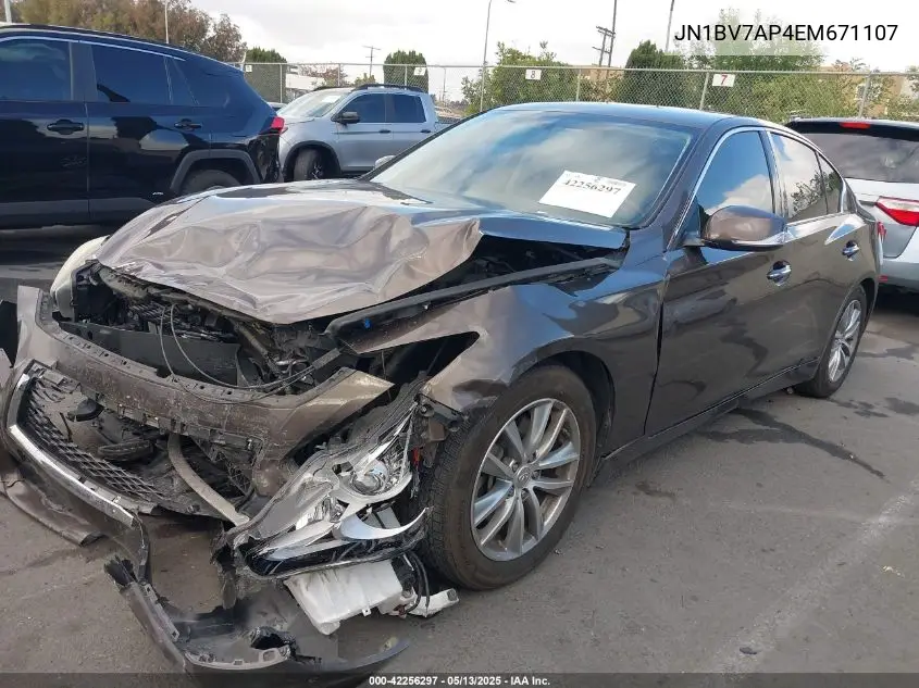 JN1BV7AP4EM671107 2014 Infiniti Q50 Premium