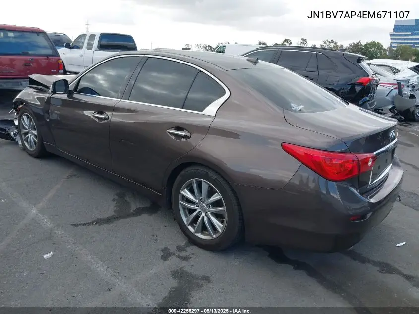 JN1BV7AP4EM671107 2014 Infiniti Q50 Premium