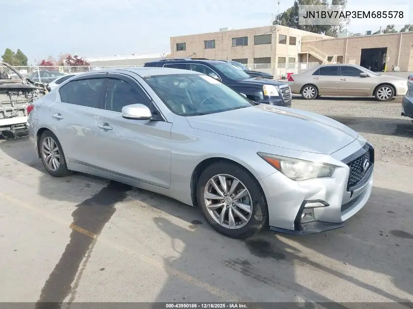 JN1BV7AP3EM685578 2014 Infiniti Q50 Premium