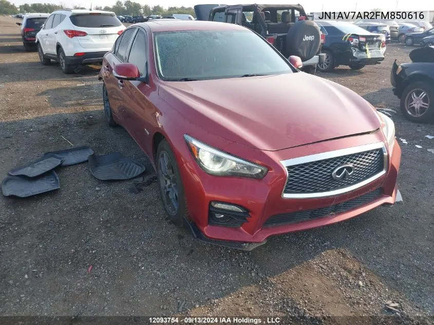 JN1AV7AR2FM850616 2015 Infiniti Q50