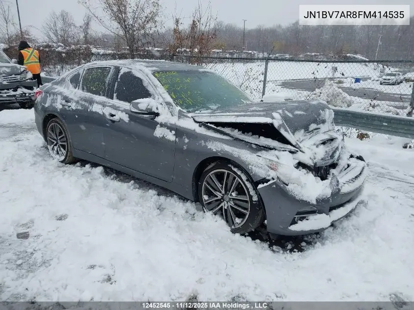 JN1BV7AR8FM414535 2015 Infiniti Q50
