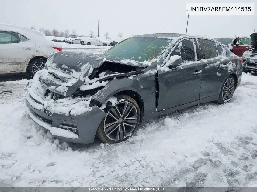 JN1BV7AR8FM414535 2015 Infiniti Q50