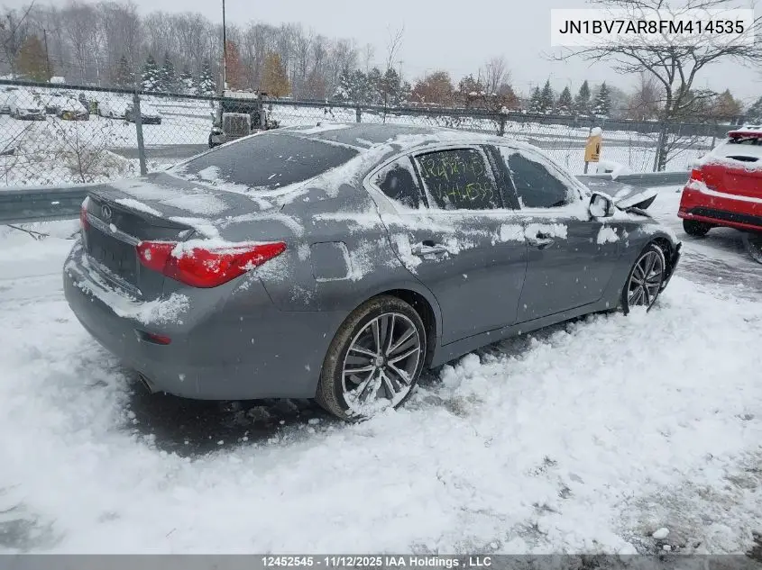 JN1BV7AR8FM414535 2015 Infiniti Q50