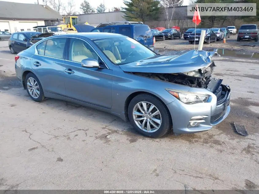 JN1BV7ARXFM403469 2015 Infiniti Q50 Premium